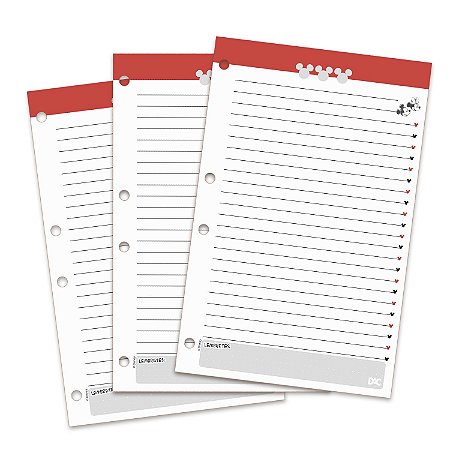 Refil Fichário Colegial Mickey Mouse 96 folhas – 1841RE