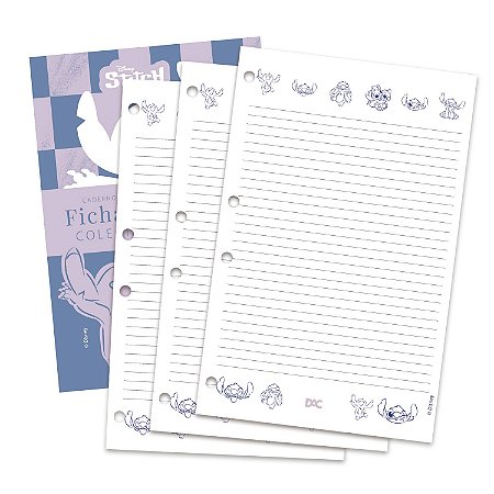 Refil Fichário Colegial Disney Stitch 96 folhas – 4076RE