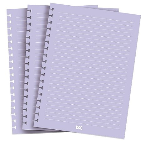 Refil folhas Caderno Smart Universitário Lilás DAC 4049RE