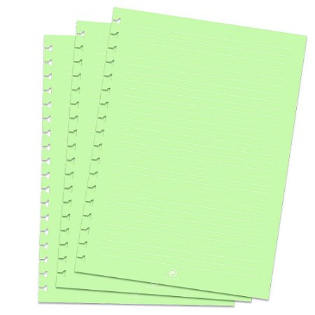 Refil folhas Caderno Smart Universitário Verde DAC 1837RE