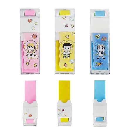 Borracha Astronautas c/ Capinha - Cores