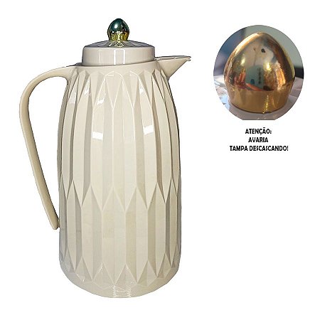 Garrafa Térmica Jade 1L Avaria Cinza - Art House