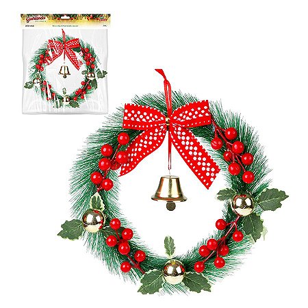 Guirlanda Decorada Enfeite Natal 27cm