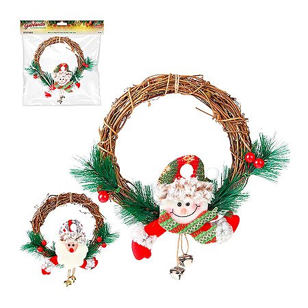 Enfeite Guirlanda Decorada com Boneco 25cm 1Un