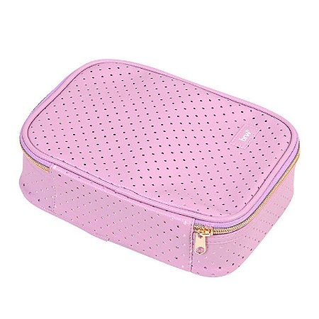 Estojo Box Necessaire 100 Pens Furadinho Lilás - BRW