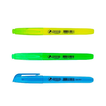 Caneta Marca Texto Fluorescente Meninos - Cores 1Un