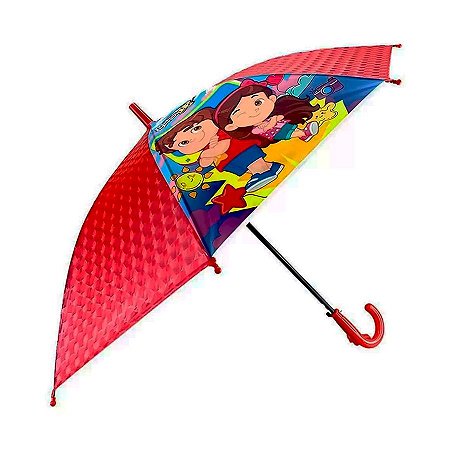 Guarda-chuva Cabo longo automático Maria C e JP - Vermelho