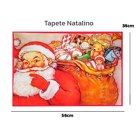 Tapete p/ Porta Natalino Decoração Natal 58x38cm MOD 3
