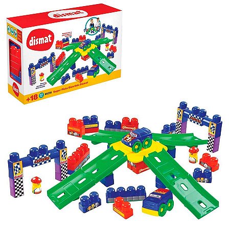 Super Pista Divertida 62 Peças Dismat