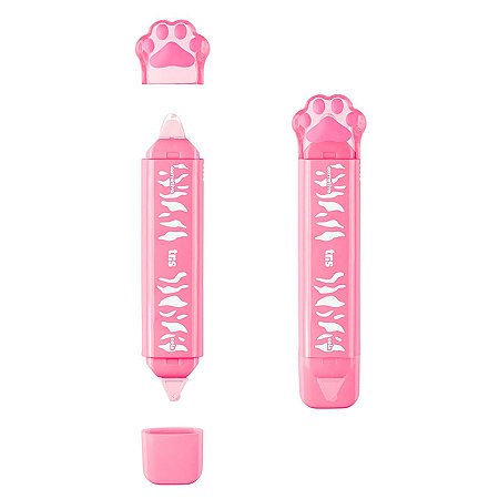 Fita Corretiva + Cola Em Fita Holic Pets Rosa - TRIS
