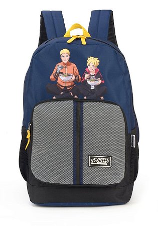 Mochila de Costas Boruto Azul e Preto Escolar - Luxcel