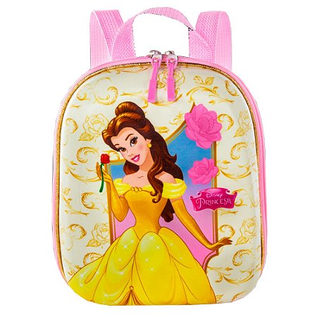 Lancheira Escolar Princesa Bela Rosa Disney