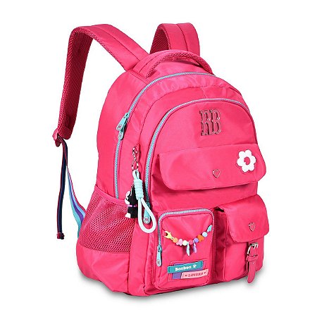 Mochila de Costas Rebecca Bonbon c/ Bolso Anti Furto Rosa