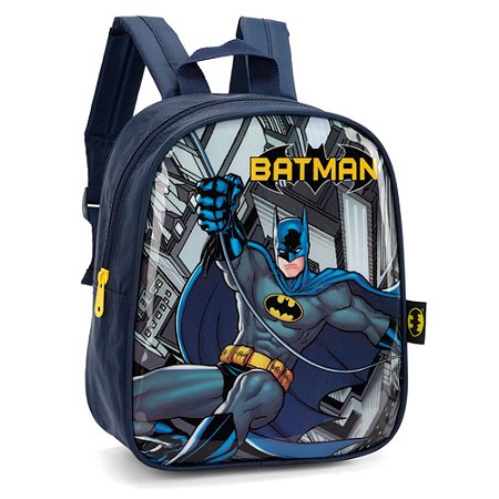 Mochila de Costas Batman Azul Creche - Luxcel