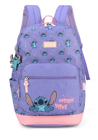 Mochila de Costas Stitch Disney Vibes Roxo - Luxcel