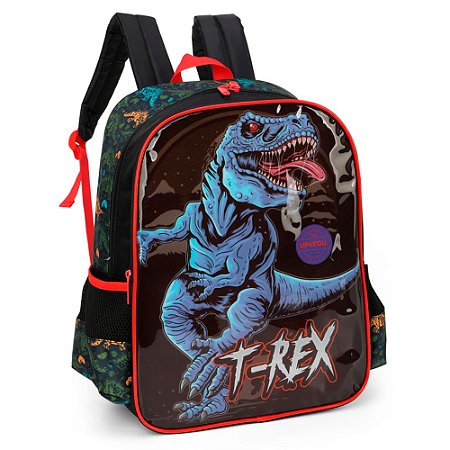 Mochila de Costas T Rex Up4You Azul Escolar Luxcel Shop Macrozao
