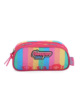 Estojo Duplo Meninas Super Poderosas Pink - Luxcel