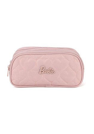 Estojo Duplo Escolar Barbie Rosa - Luxcel