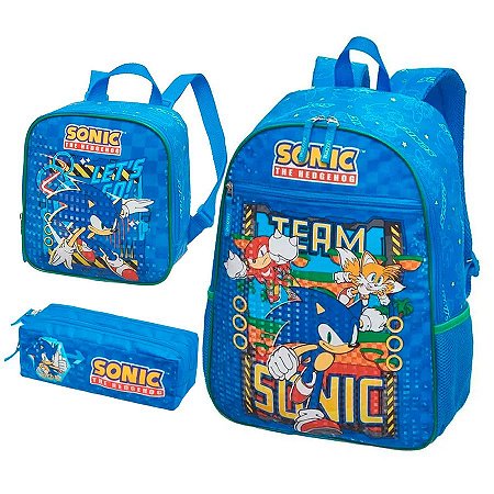 Mochila Infantil 6 Em 1 - Com Lancheira E Estojo Para Meninos