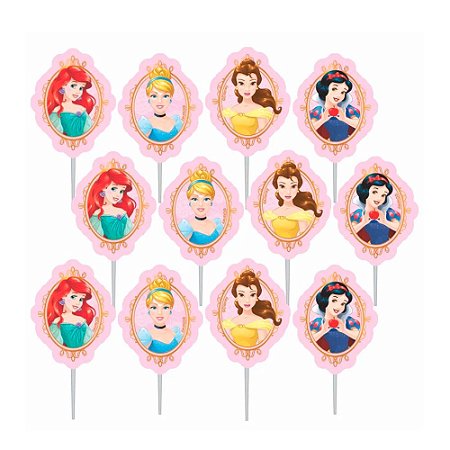 Aplique em EVA Princesas 12Un - Piffer