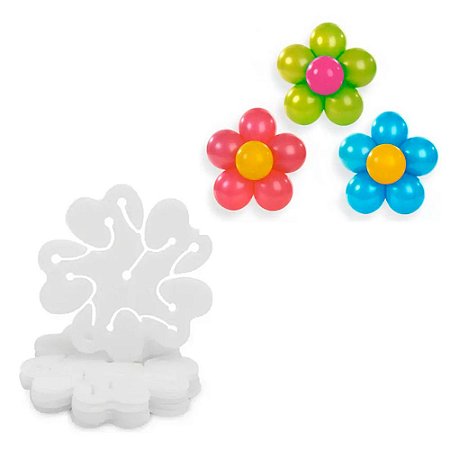 6 Unidades - Clipe Suporte Para Fazer Flor De Balão Bexiga