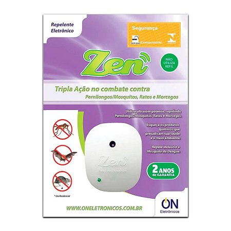 Repelente eletrônico Tripla ação Sem Refil - ZEN