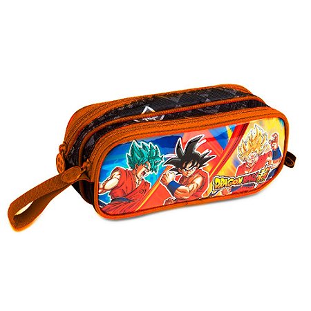 Estojo Duplo Dragon Ball Super Personagens Coral - Clio