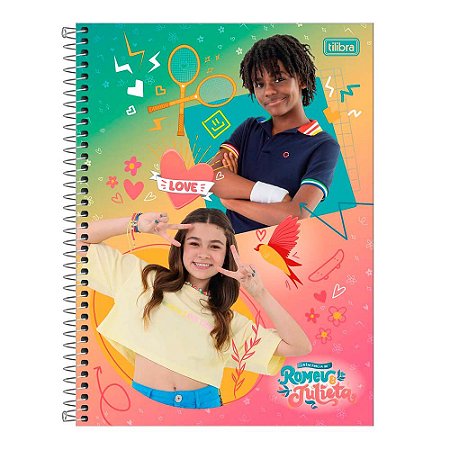 Caderno Espiral Romeu e Julieta 80 Folhas 1Mat - Tilibra