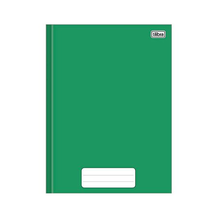 Caderno Brochura Verde 80 Folhas Grande - Tilibra