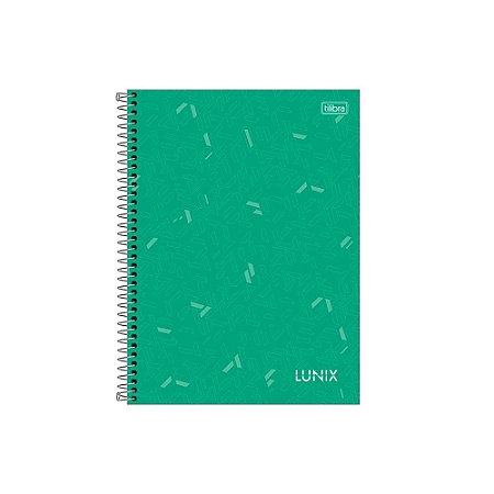 Caderneta Espiral Capa Dura 80 Folhas Verde - Lunix