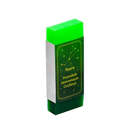 Borracha Signo Touro c/ Degrade Frases Verde - Tris