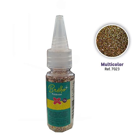 Brilho Poliéster 15g Multicolor - 1un