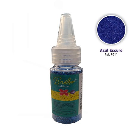 Brilho Poliéster 15g Azul Escuro- 1un