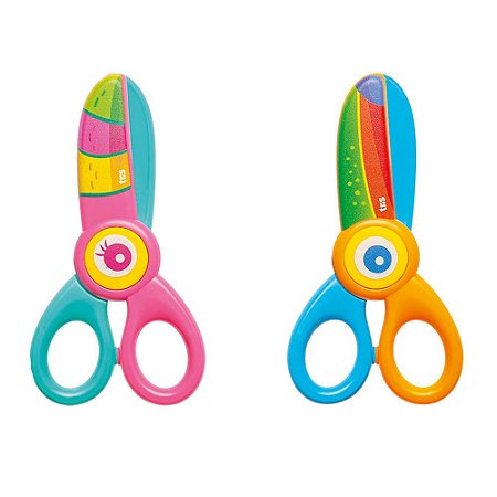 Tesoura Plástica Nhac Tucano Lâminas Plásticas 13cm - TRIS