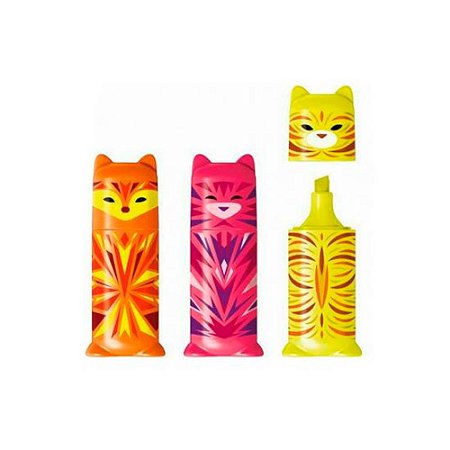 Caneta Marca Texto Bichinhos Meninas 1Un 7cm