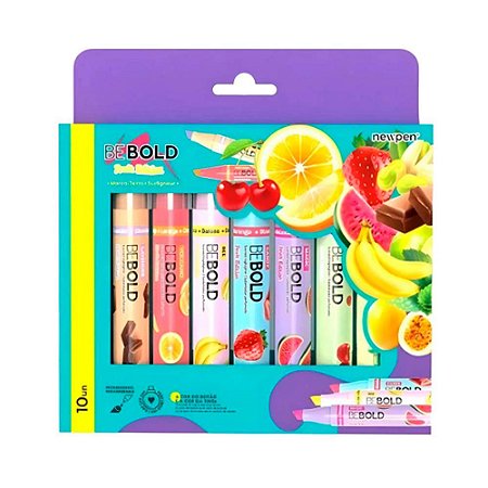 Caneta Marca Texto Be Bold Bee Perfumada Escolar 10Un