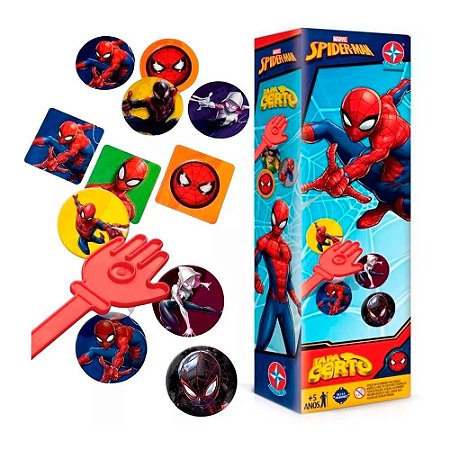 Jogo tapa certo Homem Aranha 3 Jogadores - Estrela