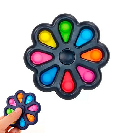 Brinquedo Giro Stress Pop It Colorido - DM TOYS