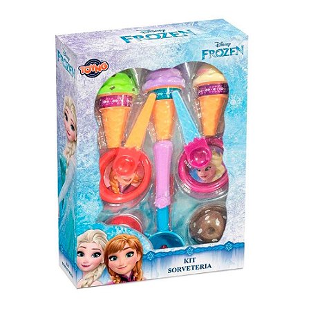 Kit Sorveteria Atividades Disney Frozen Ana e Elsa - Toyng