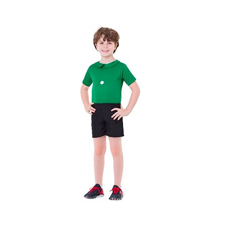 Fantasia Infantil Cebolinha Clássico Verde