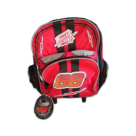 Mochila Infantil Masculina Fast Machine de Rodinhas - Clio