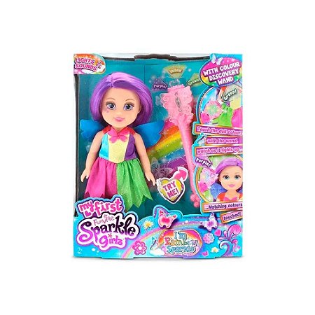 Brinquedo Boneca Sparkle Girlz com Varinha - AVARIA
