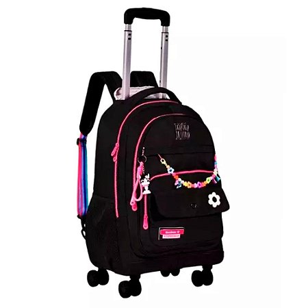 Mochila Rodinha Rebecca Bonbon Preto Rodinhas 360º AVARIA -A