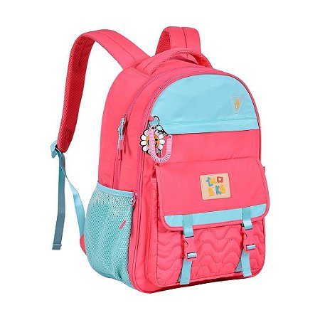 Mochila de Costas Luluca Lulike Rosa Lançamento - AVARIA!!