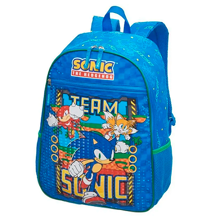 Mochila de Costas Sonic Squad Team Azul Escolar - Pacific