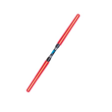 Espada Dupla Vermelha C/ Luzes e Sons Space Guardian - 108cm