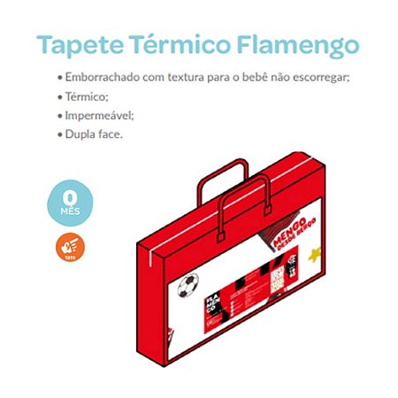 Tapete Térmico Emborrachado Inf. Dupla Face - Flamengo