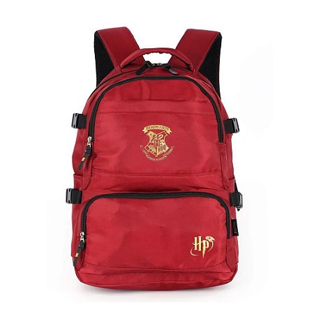 Mochila de Costas Harry Potter Hogwarts Vinho - Luxcel