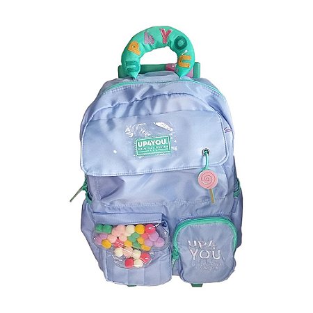 Mochila de Rodinhas Sweet Lilás UP4YOU - Luxcel