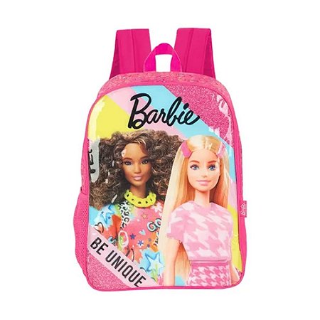 Mochila de Costas Escolar Barbie Be Unique Pink - Luxcel